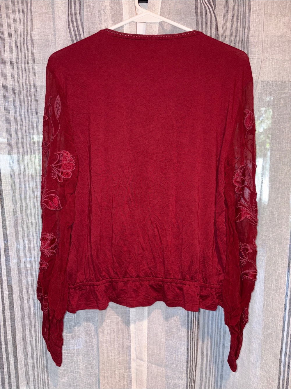Anthropologie Embroidered Boho Floral Top medium - Picture 3 of 9